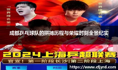 成都乒乓球队的拼搏历程与荣耀时刻全景纪实
